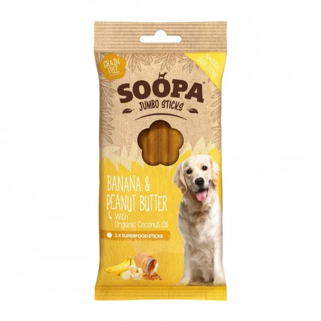 Soopa JUMBO Dentals BANANA & PEANUT BUTTER 