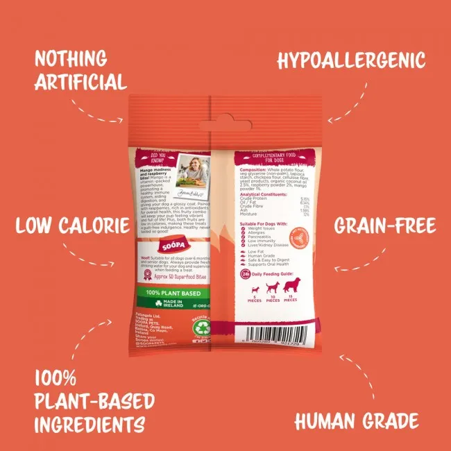 Soopa Bites MANGO & RASPBERRY