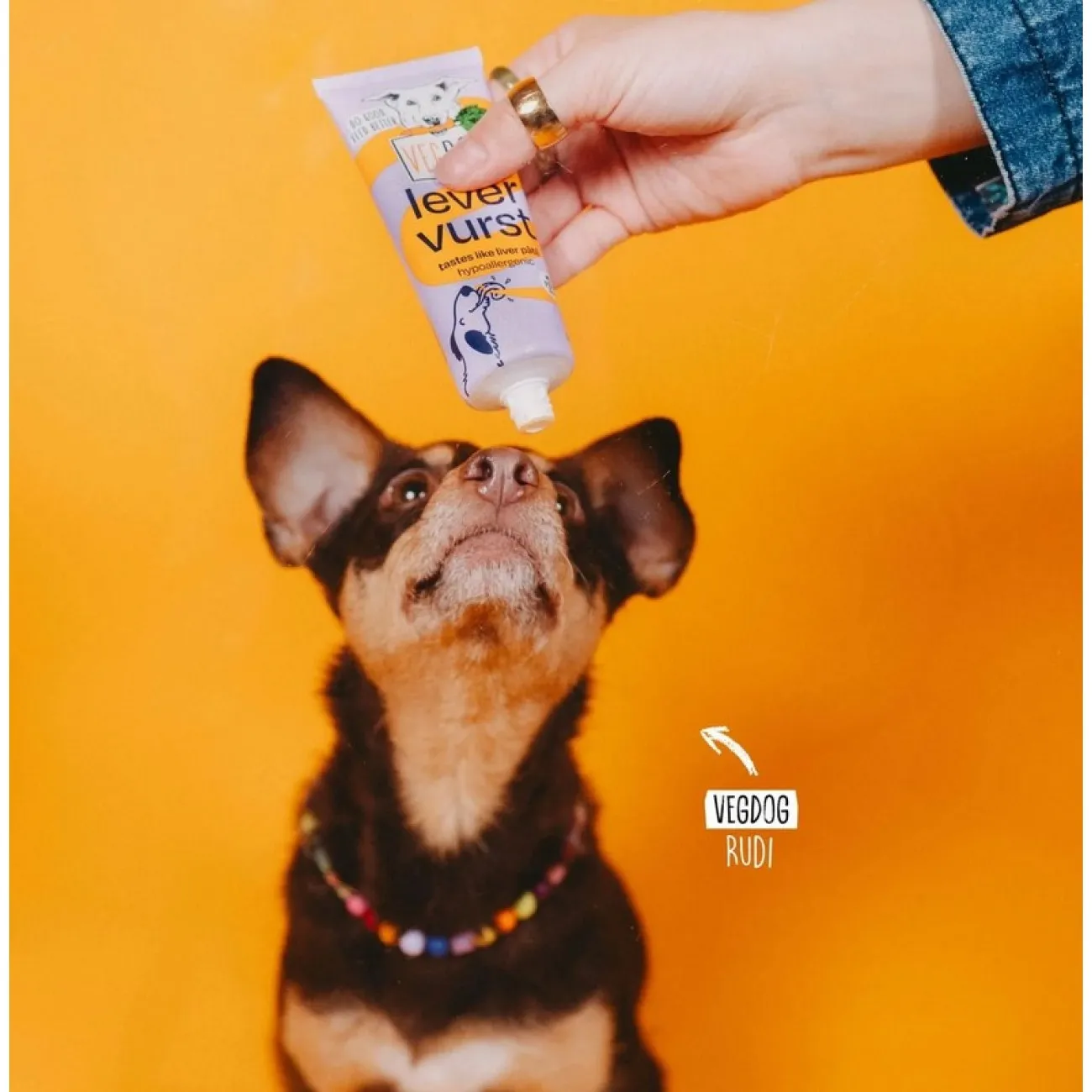 Vegdog LEVERVURST – Vegan Training Paste for Dogs | Hypoallergenic Snack